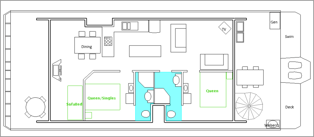 Orlando Houseboat Floorplan